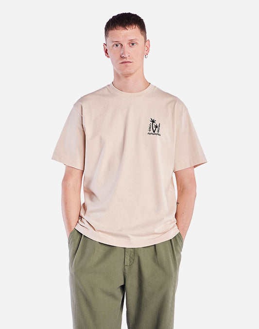 T-shirt en coton bio | écru "remember creme"