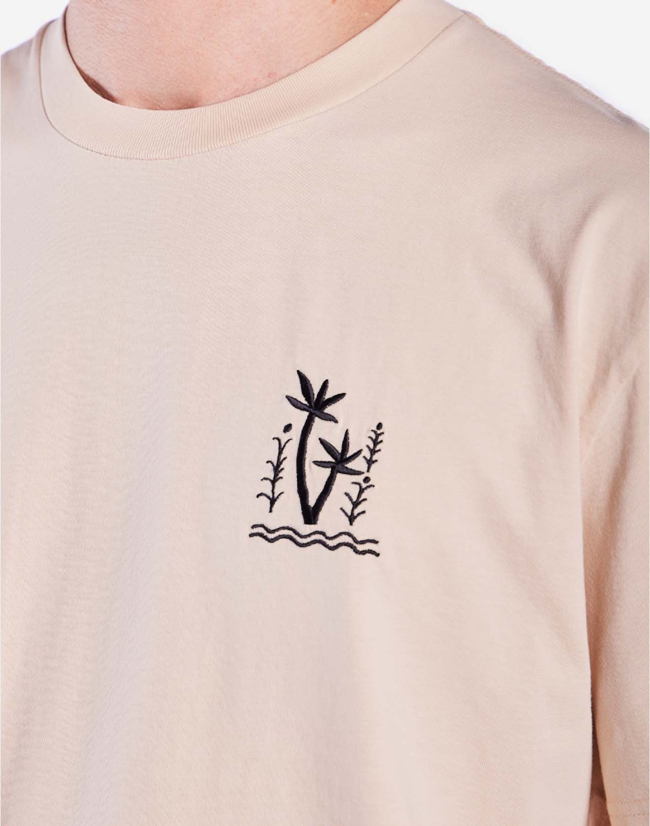T-shirt en coton bio | écru "remember creme"