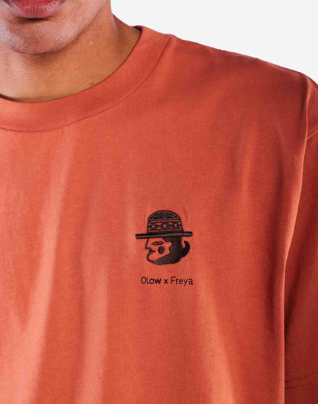 T-shirt en coton bio | orange "sabanero mandarine"