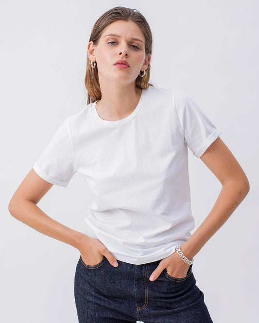 T-shirt en coton bio | blanc