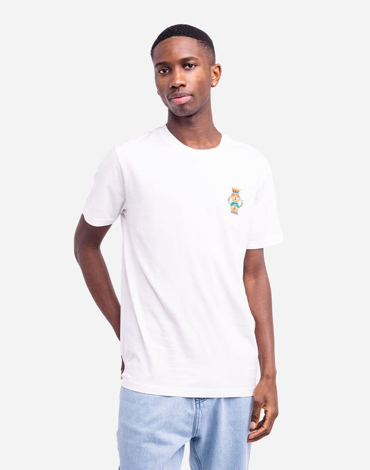 T-shirt en coton bio | blanc " duality ecru"