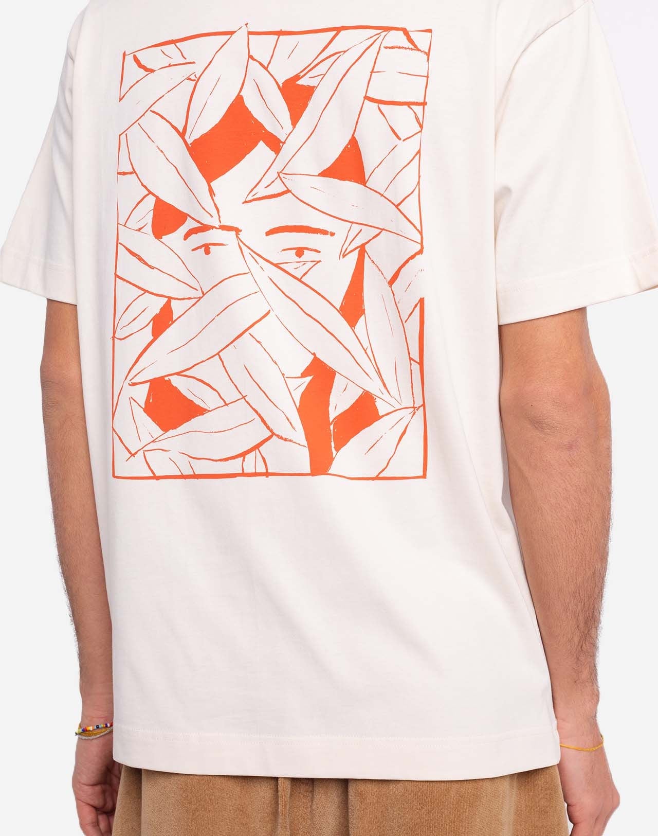 t-shirt en coton bio | écru "hiden"