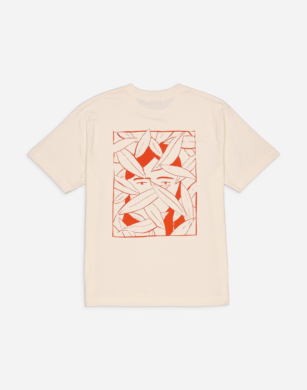 t-shirt en coton bio | écru "hiden"