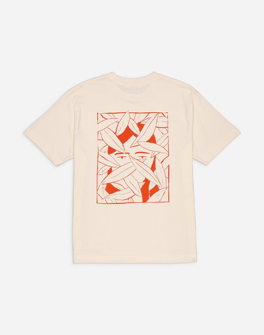 t-shirt en coton bio | écru "hiden"