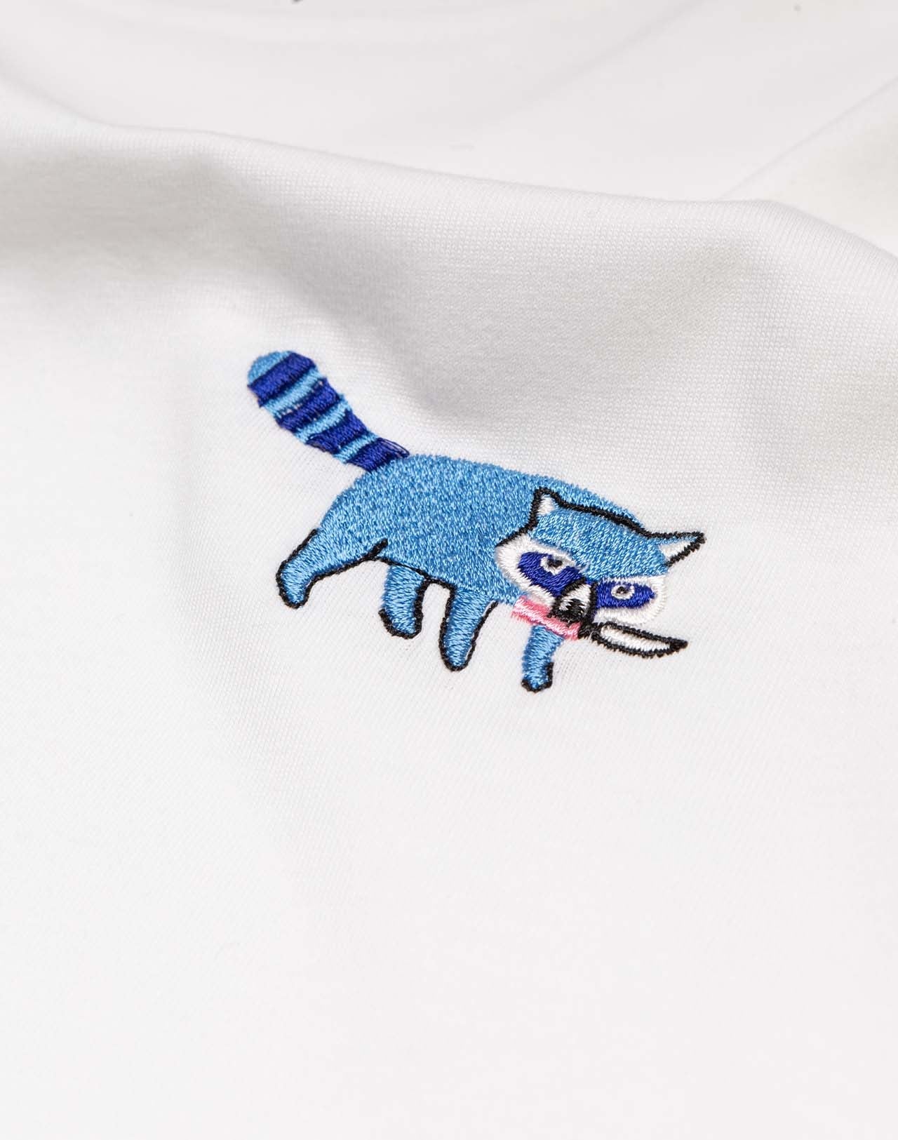 t-shirt en coton bio | écru "racoon"