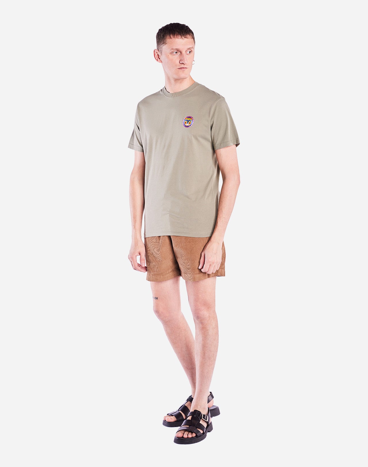 T-shirt en coton bio | vert "yage argile"
