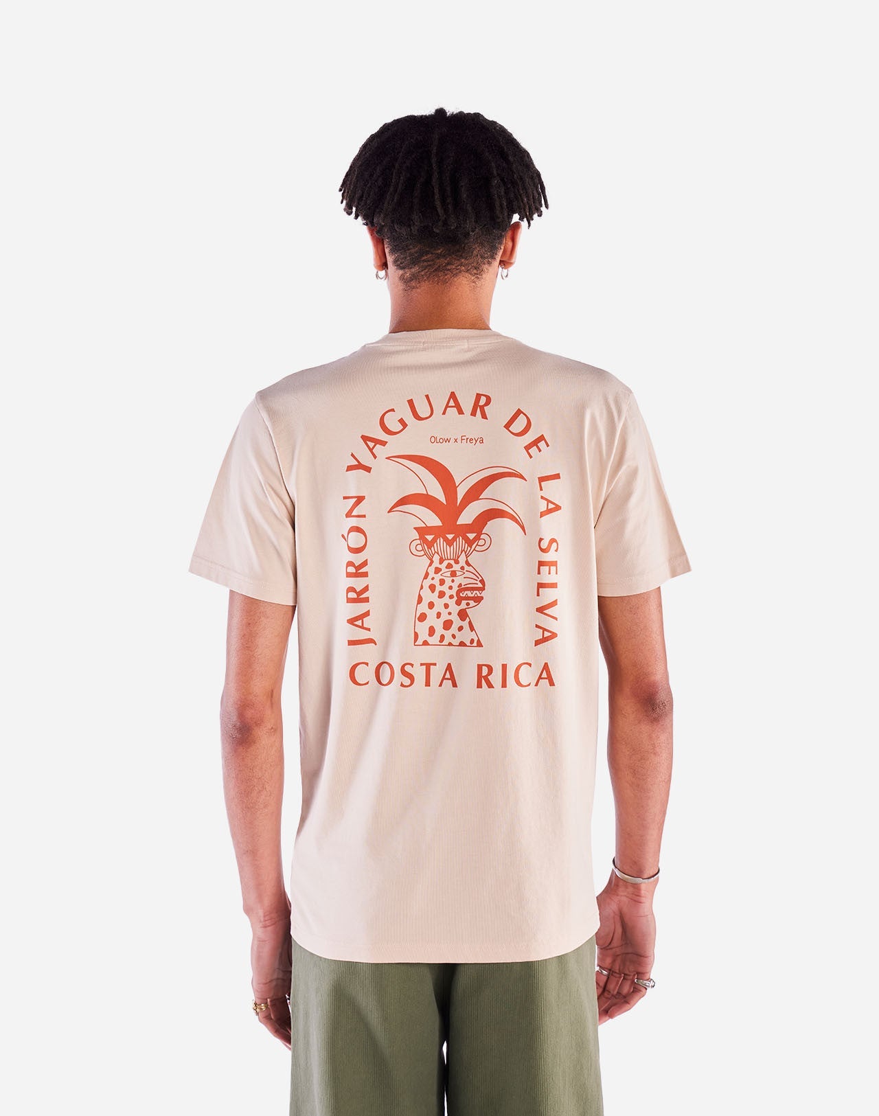 T-shirt en coton bio | écru "yaguar creme"