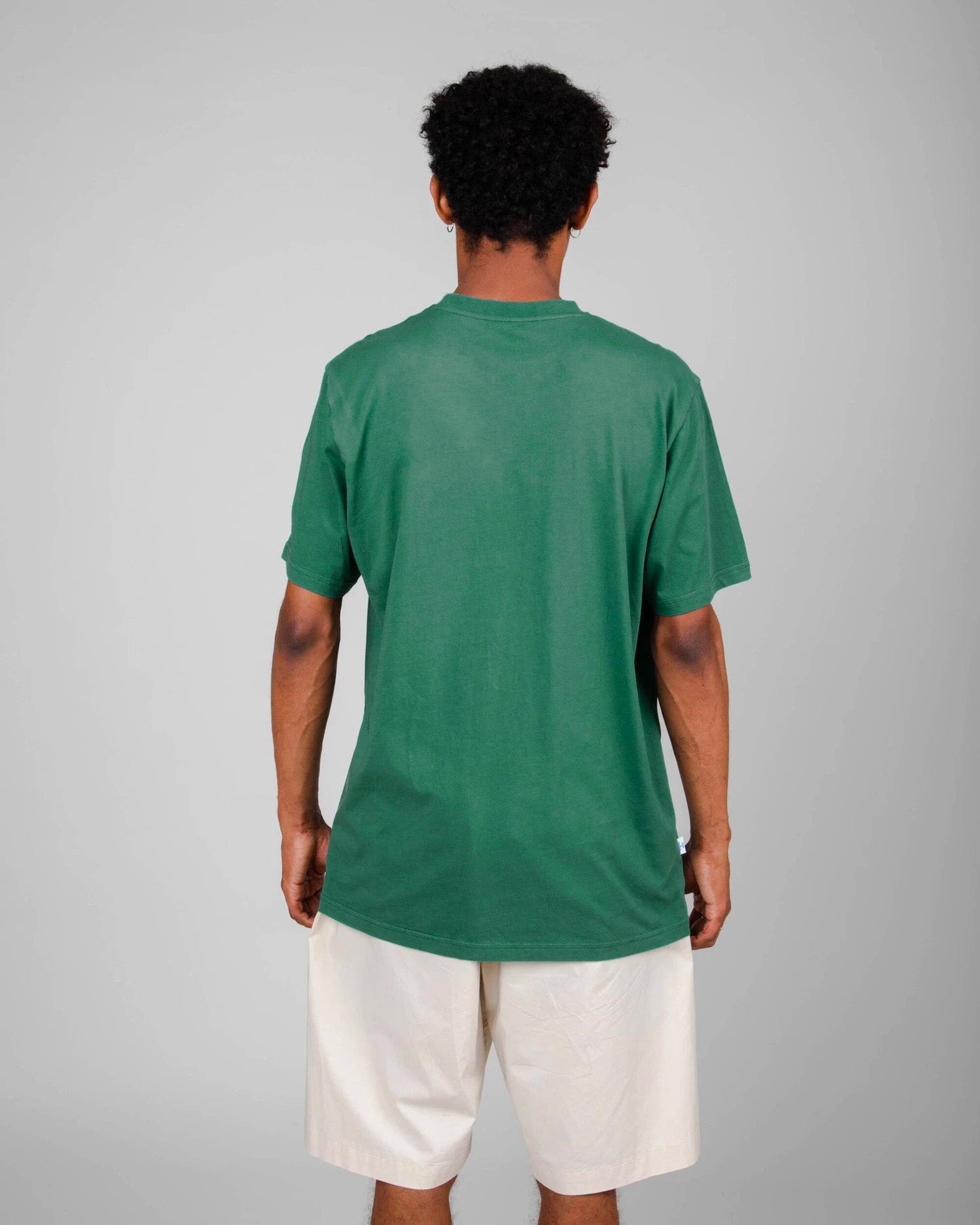 T-shirt turquoise imprimé en coton bio - heart t-shirt morera green