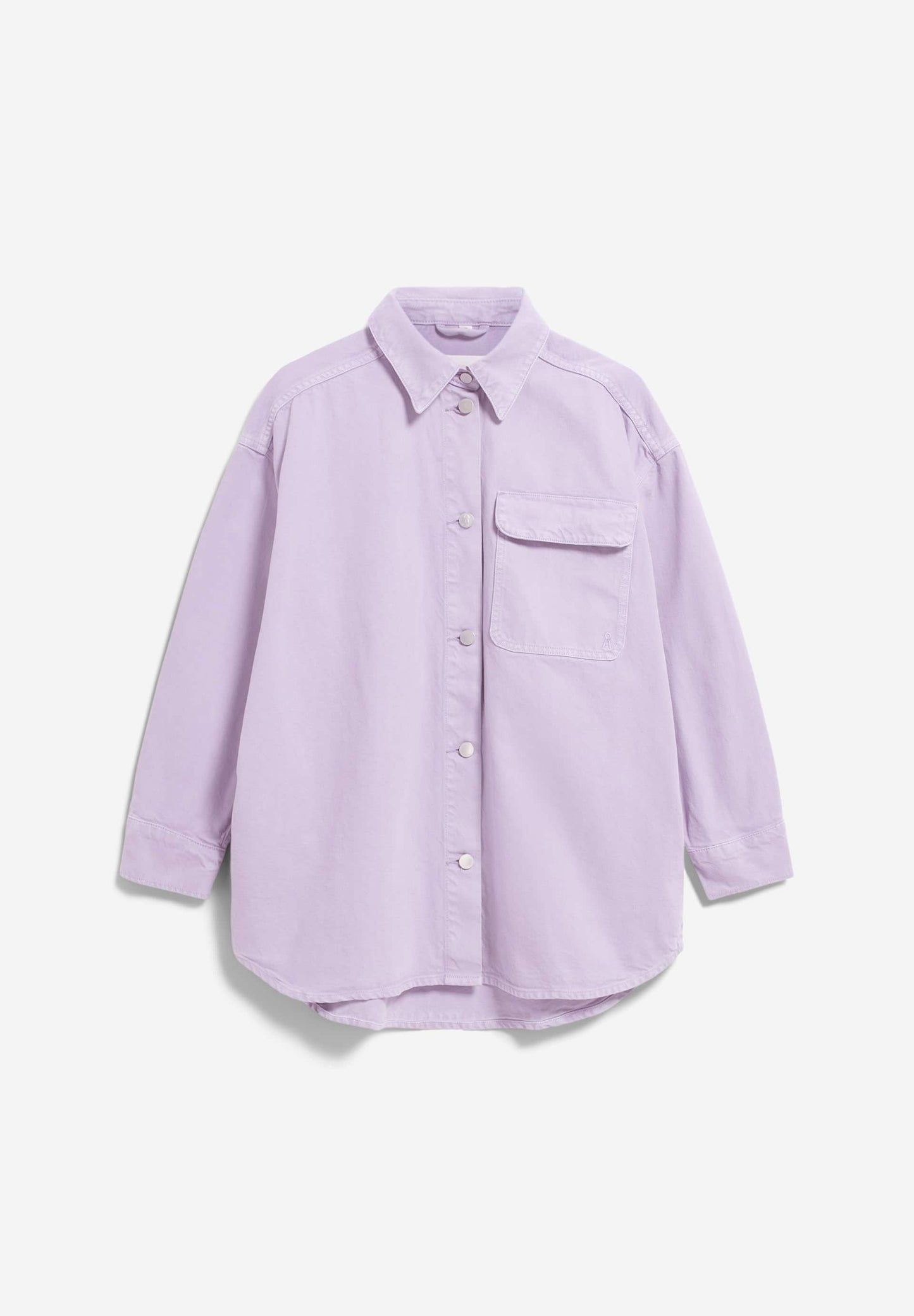 Surchemise en coton recyclé | violet "taale gmt dye lavender light"