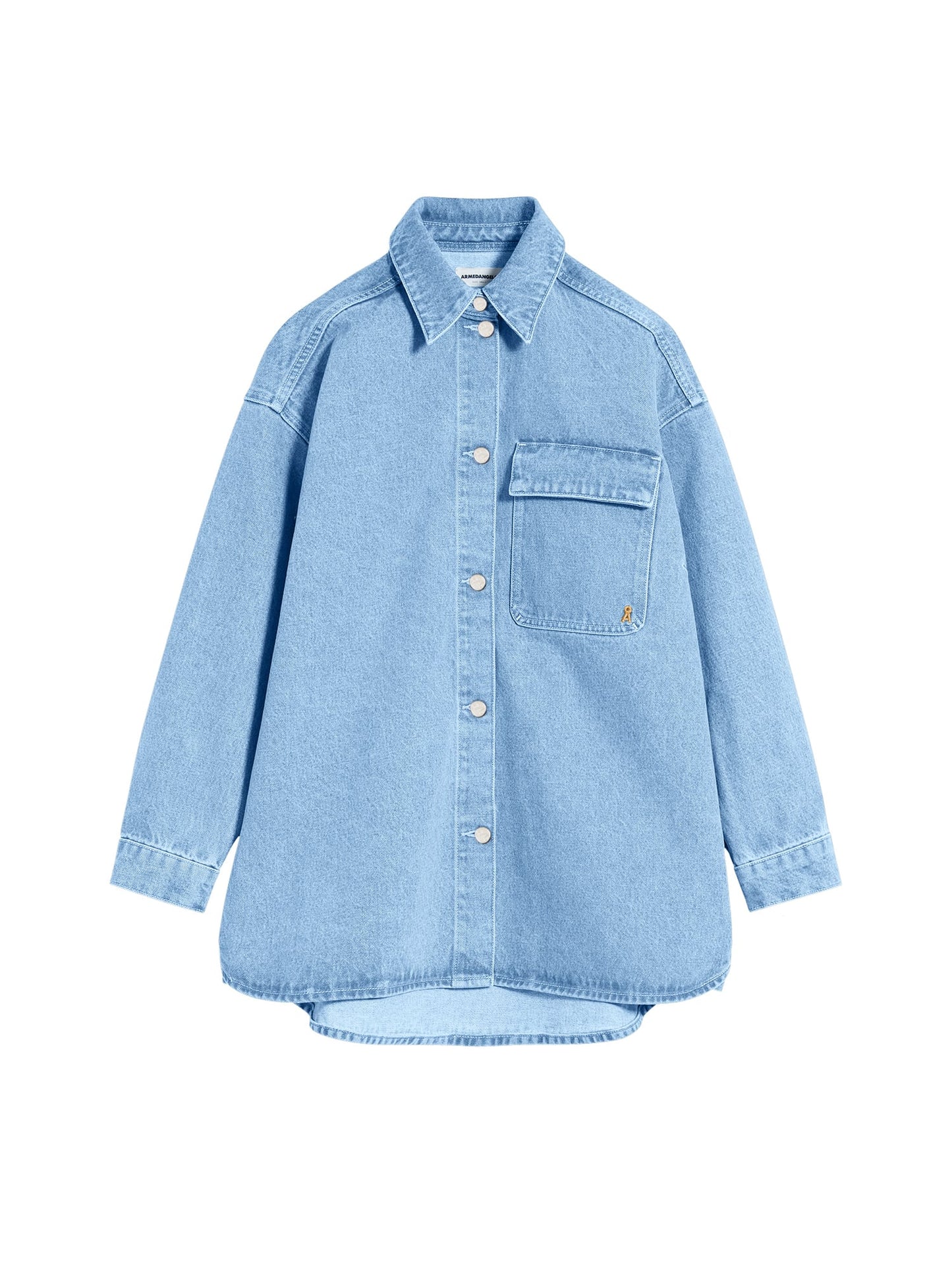 Chemise en jean en coton recyclé - taale medium slate