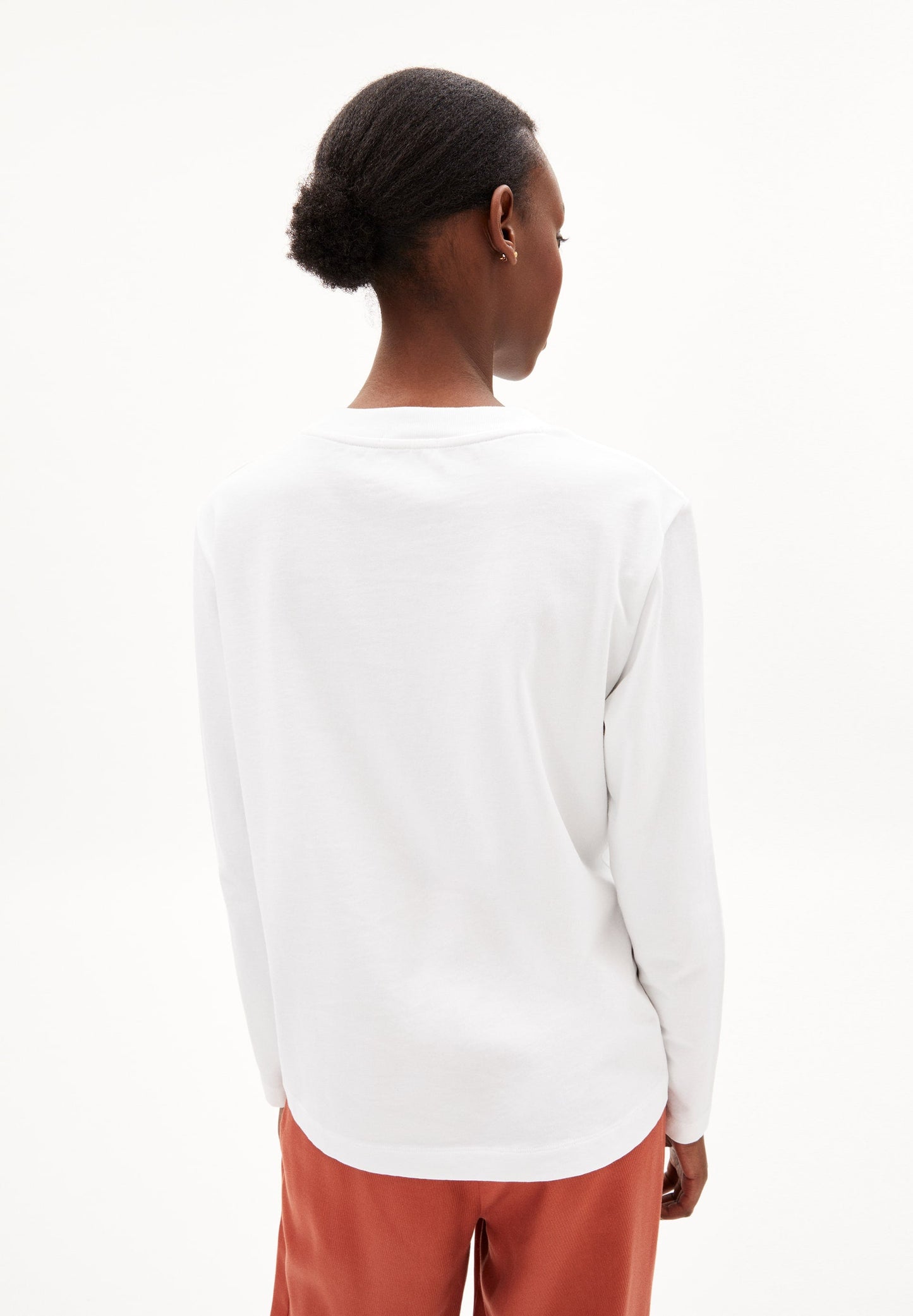 T-shirt manches longues épais blanc en coton bio - taami white