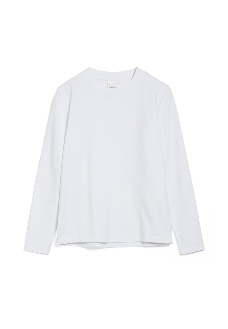 T-shirt manches longues épais blanc en coton bio - taami white