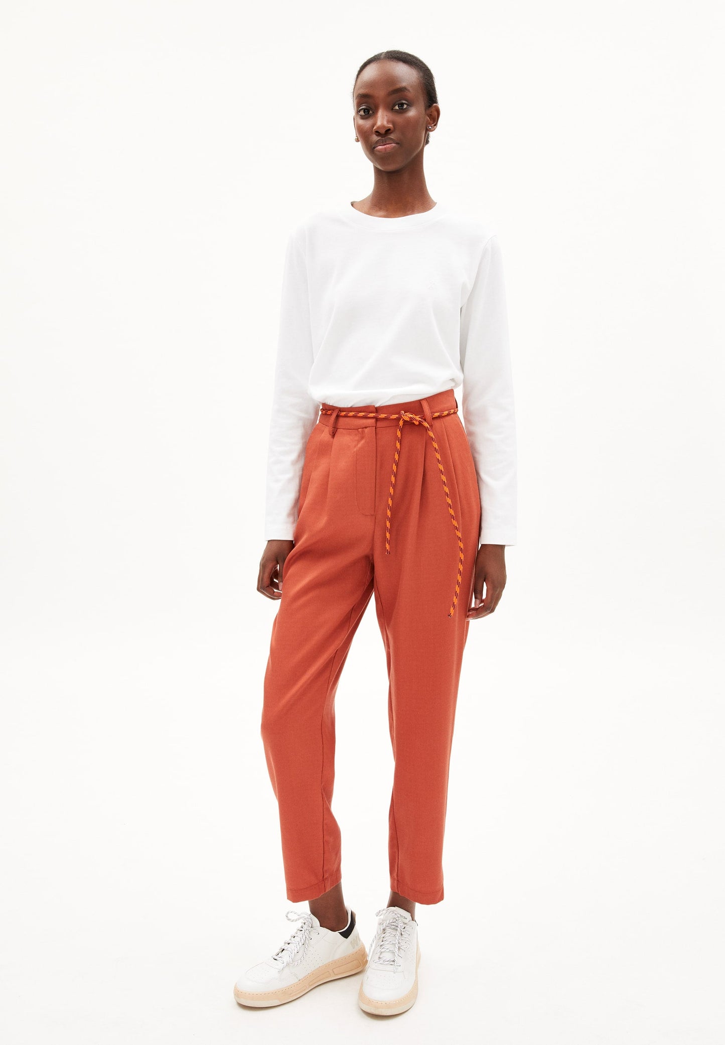 T-shirt manches longues épais blanc en coton bio - taami white