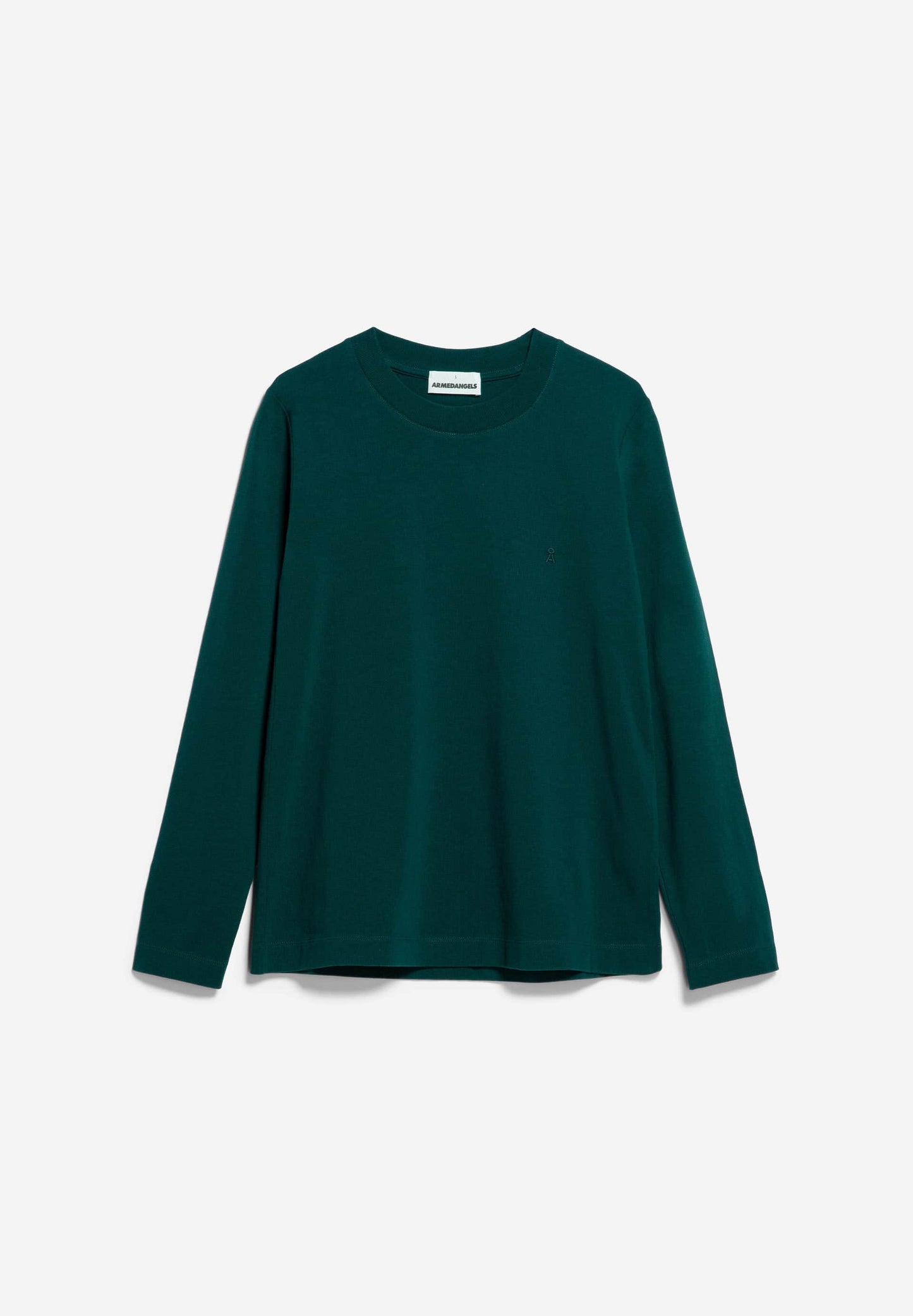 T-shirt manches longues en coton bio | vert "taaminiaa - teal stone"