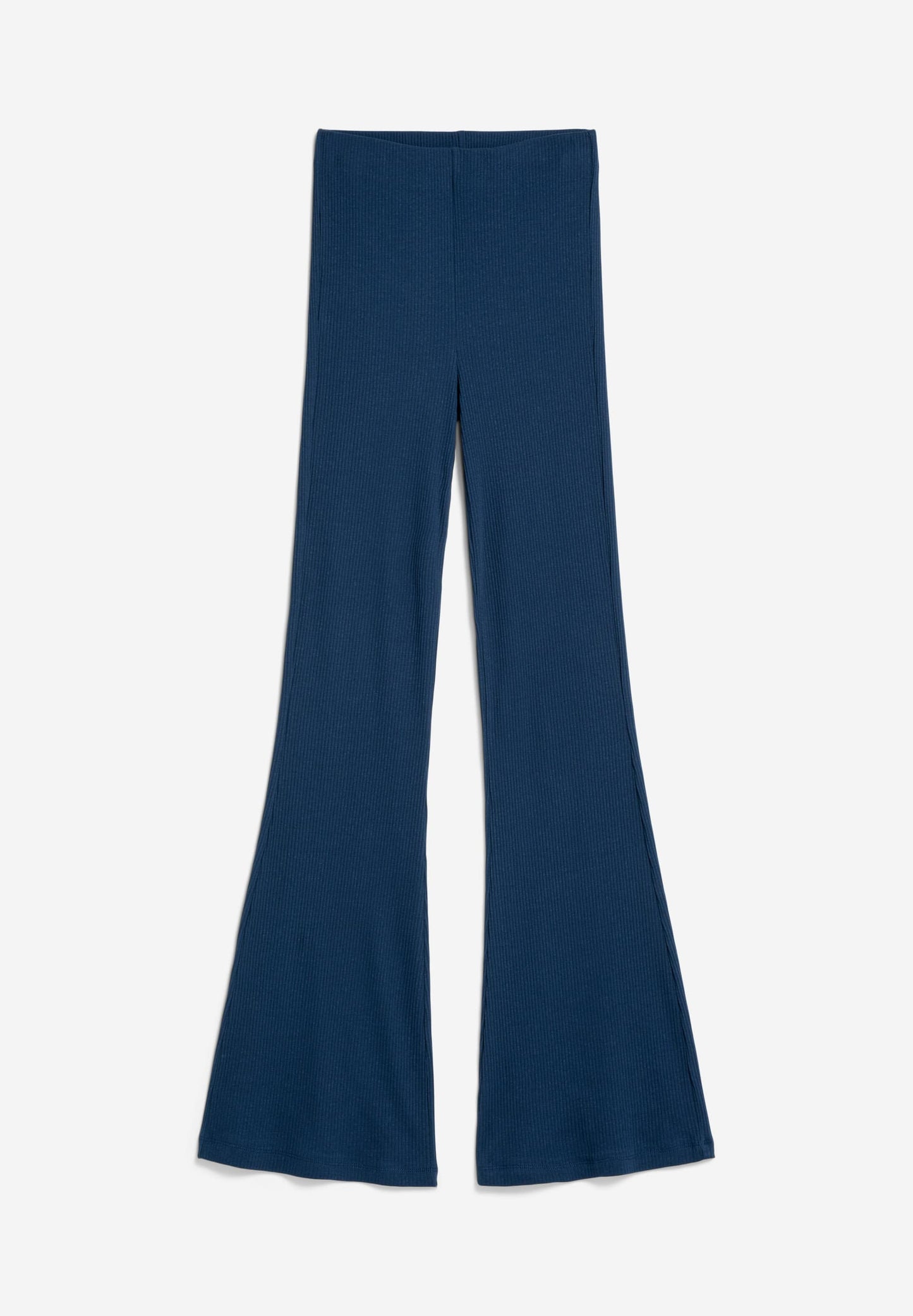 Legging flare côtelé en coton bio | Bleu marine "taminaara deep sea blue"