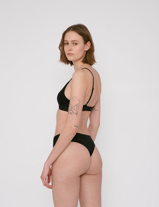 Pack 2 tangas en tencel | noir "black"