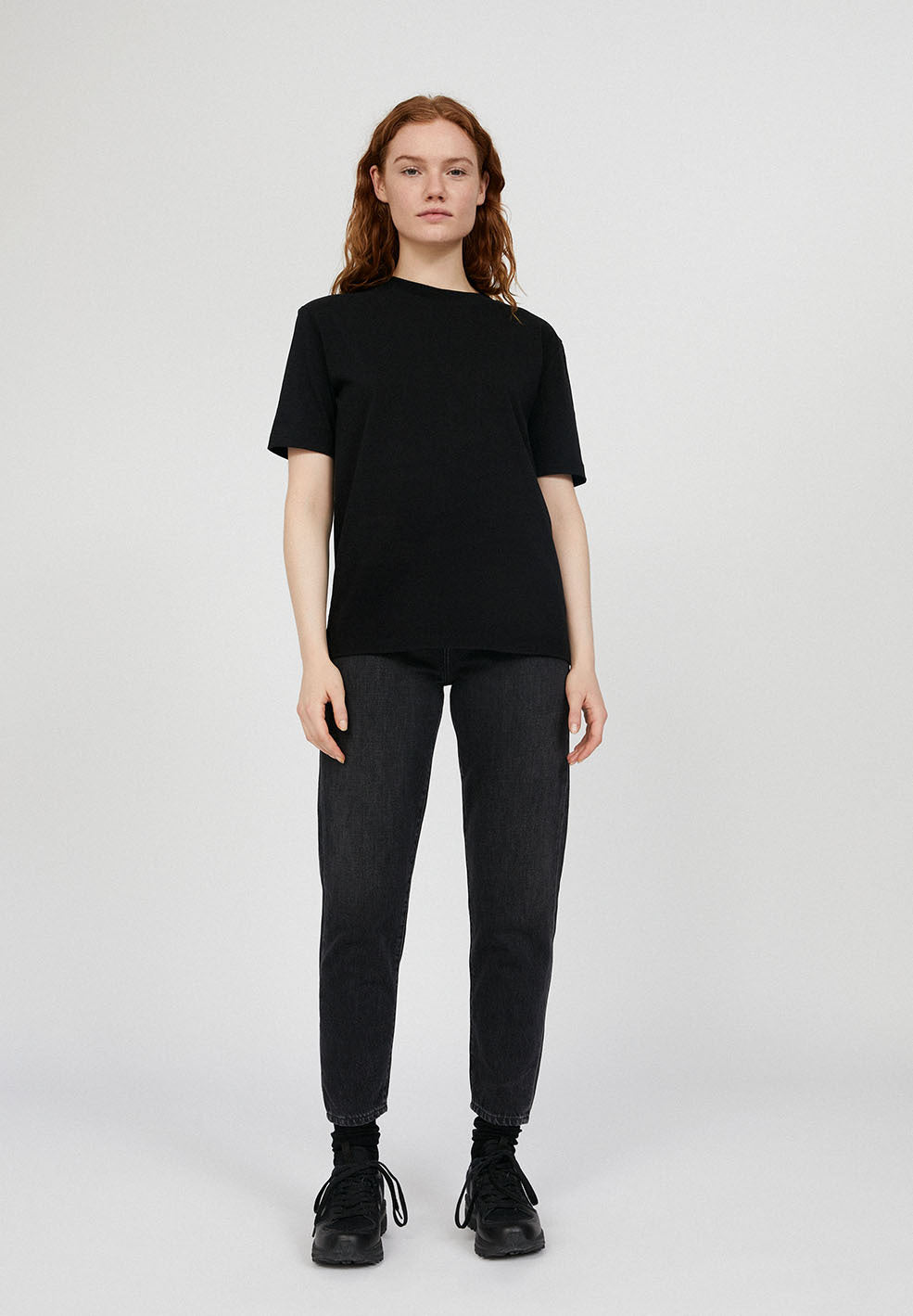 T-shirt noir en coton bio - Tarjaa black
