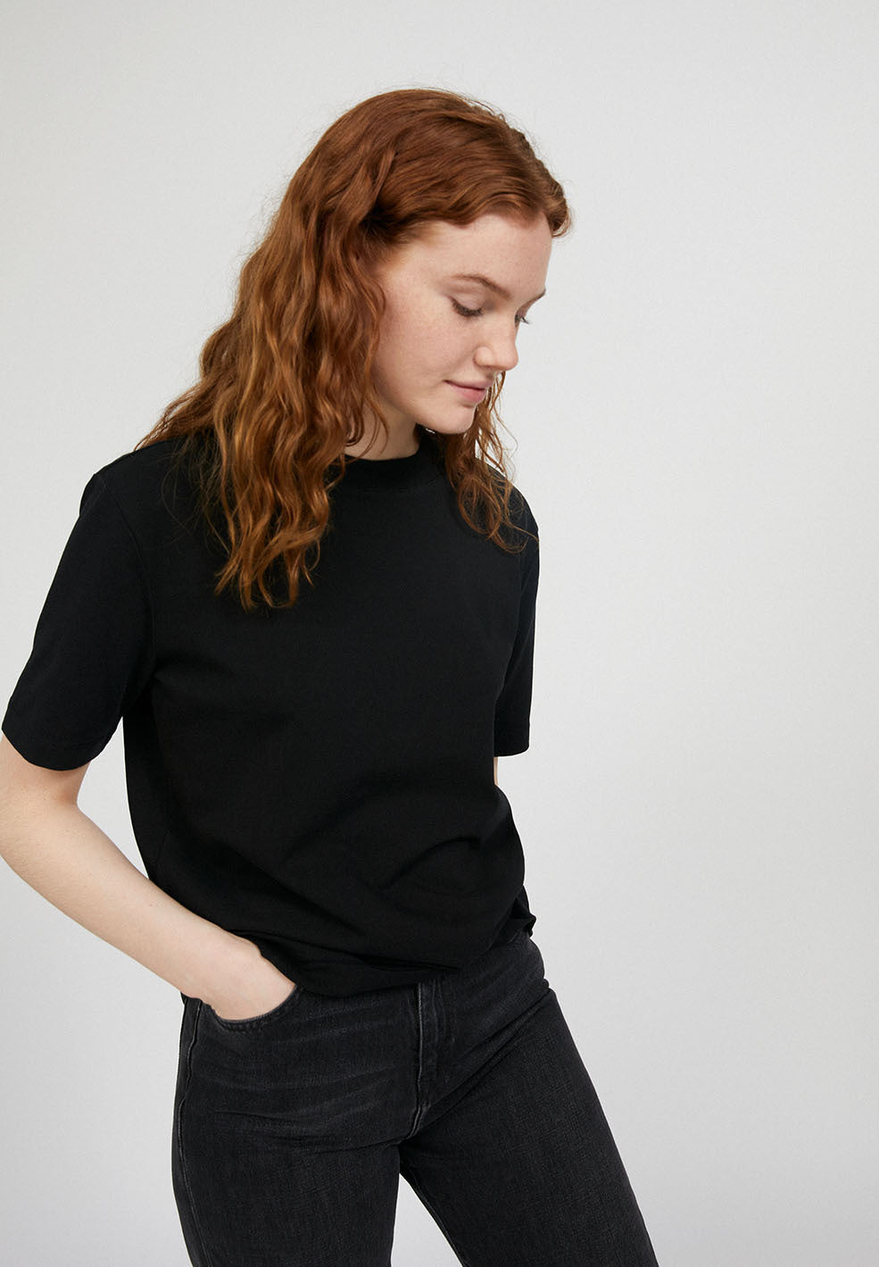 T-shirt noir en coton bio - Tarjaa black
