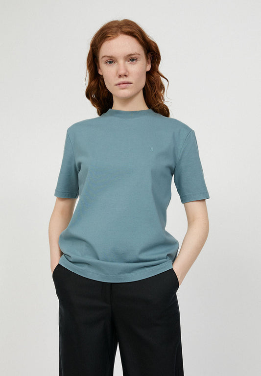 T-shirt bleu en coton bio - Tarjaa