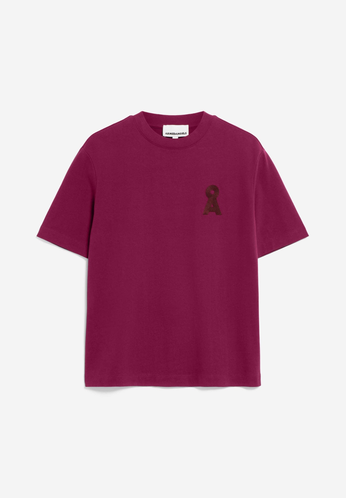 T-shirt en coton recyclé | rose "tarjaa å embro - cherry juice"