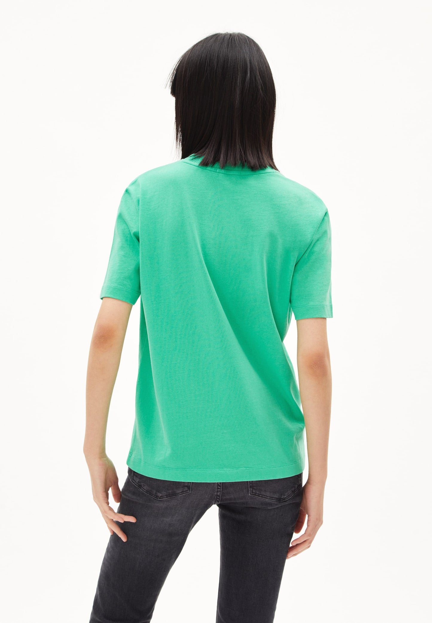 T-shirt vert citron en coton bio et recyclé - tarjaa bright lime