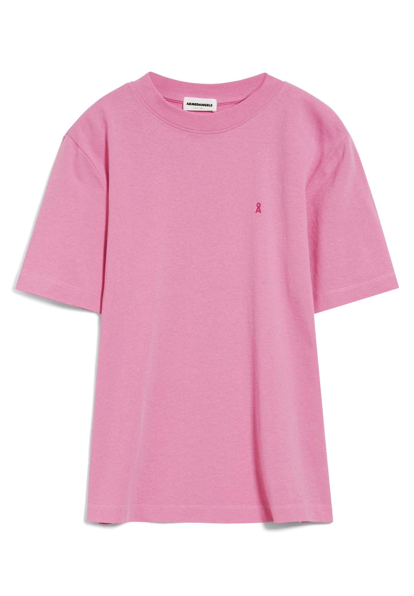 T-shirt rose framboise en coton bio et recyclé - tarjaa raspberry pink