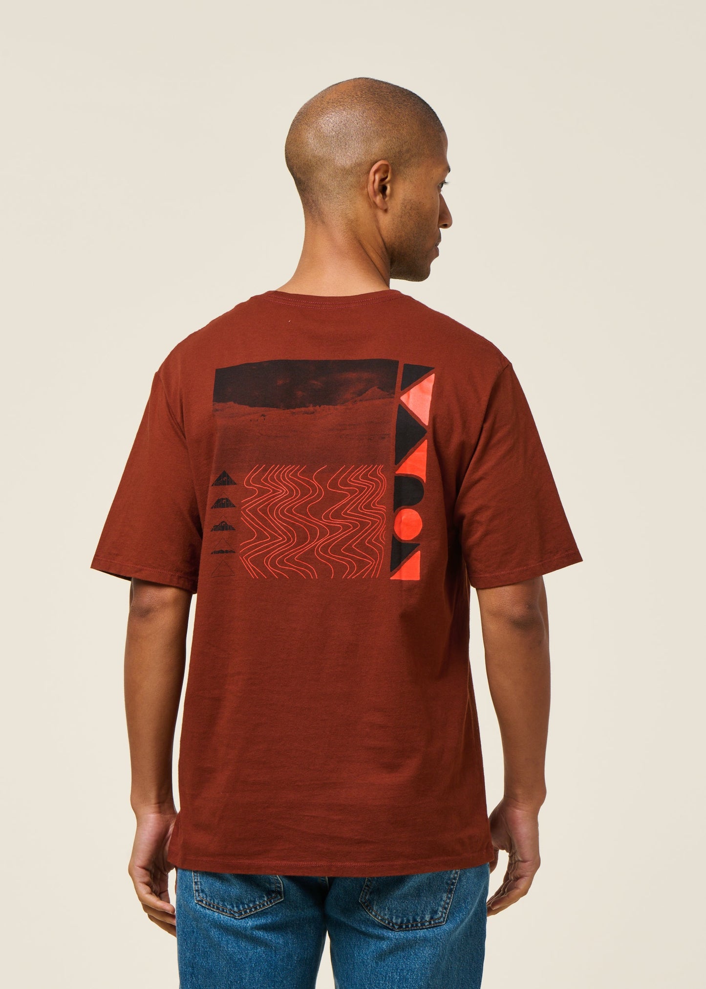 T-shirt en matières recyclées | rouge "driftways organic t-shirt - dvl"