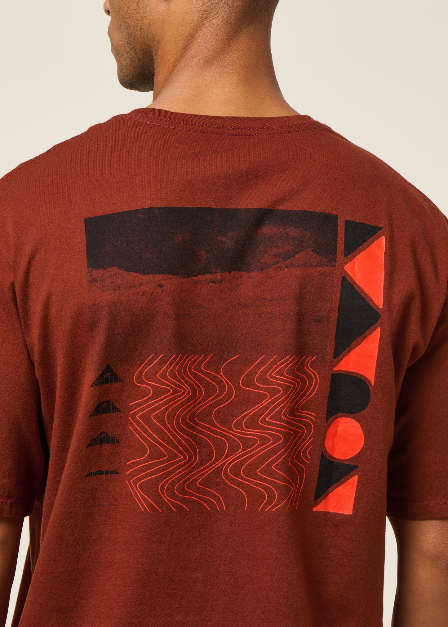 T-shirt en matières recyclées | rouge "driftways organic t-shirt - dvl"