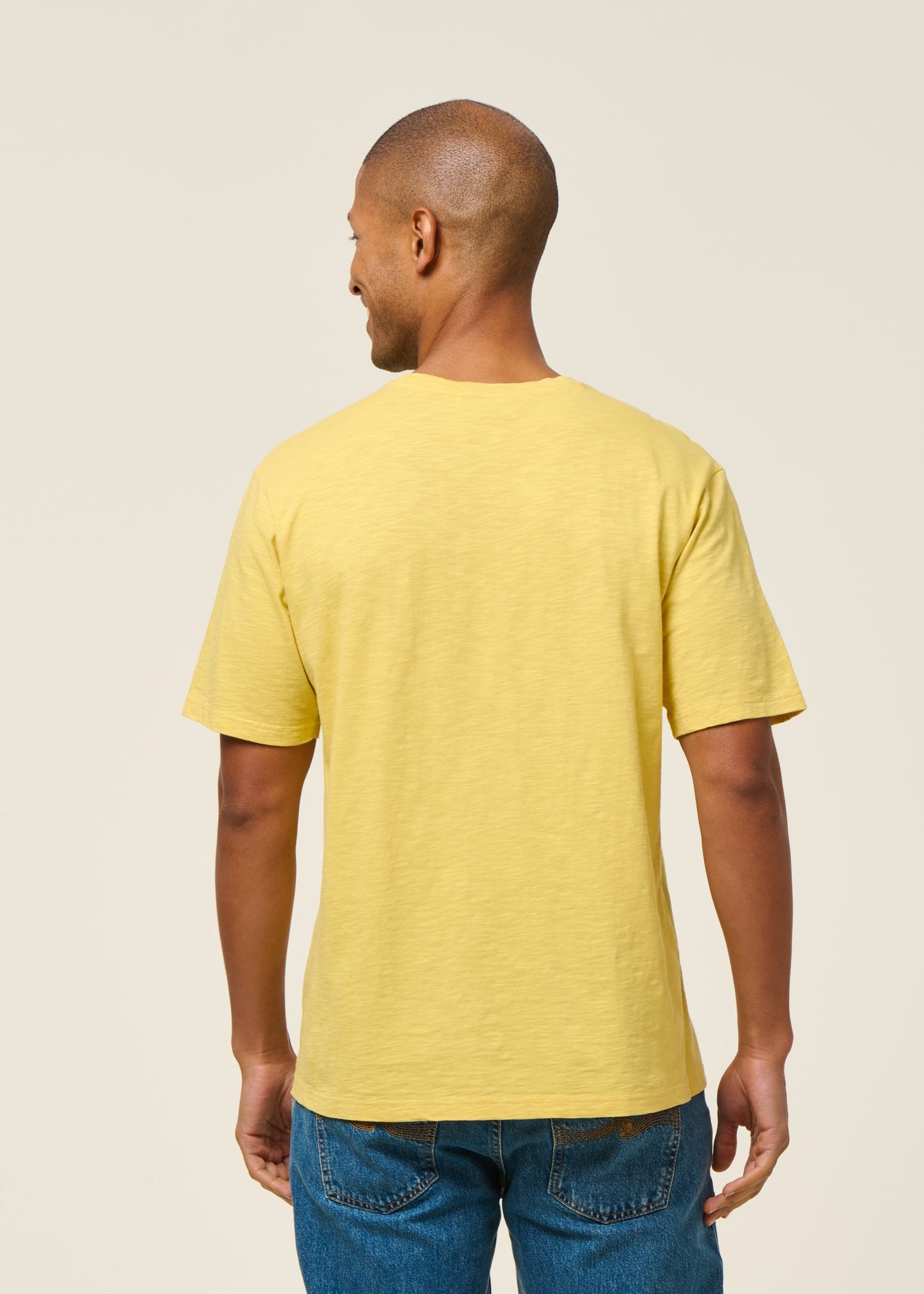 T-shirt en coton bio | jaune "pollen mini to the sea tee"