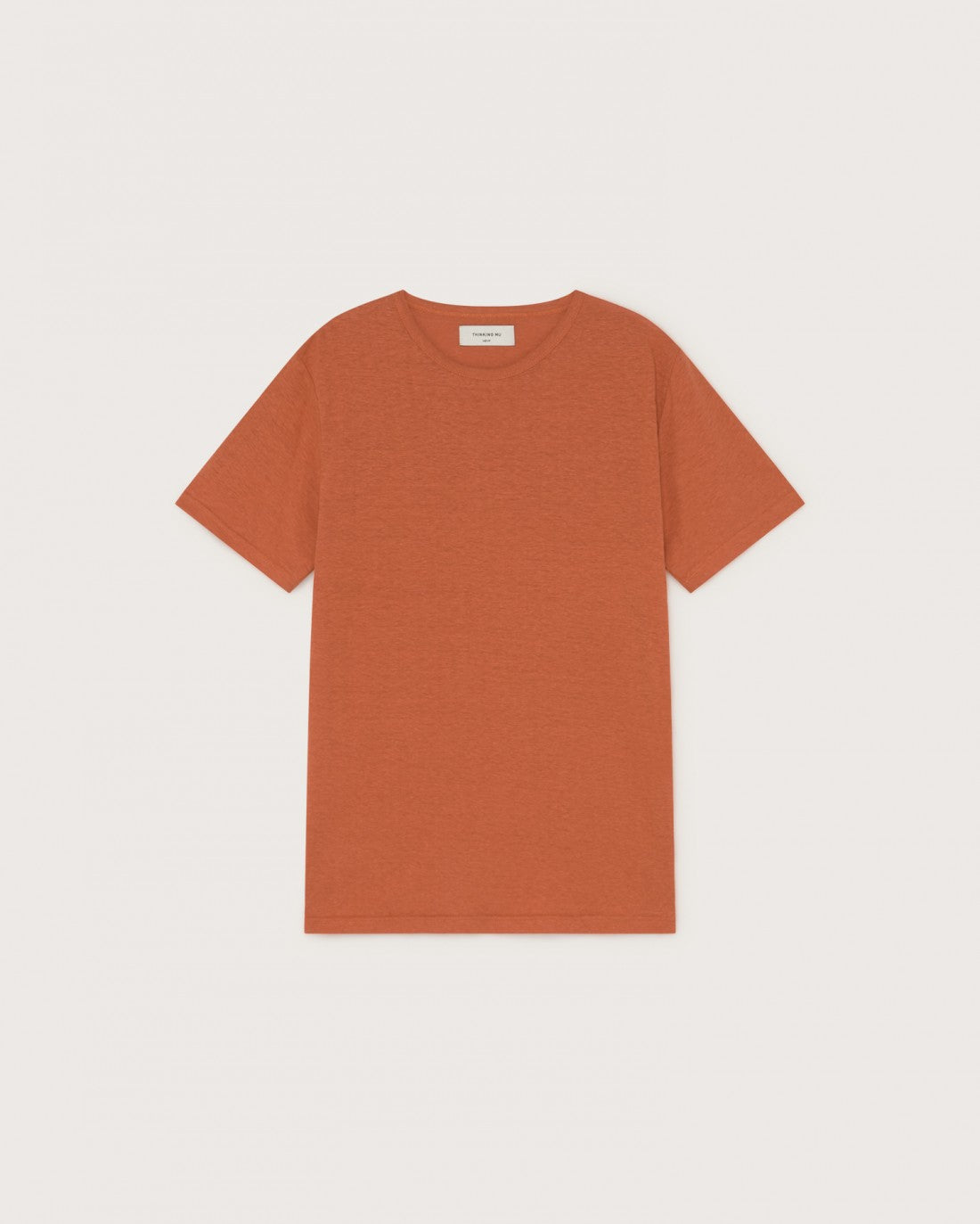 T-shirt terracotta en chanvre et coton bio
