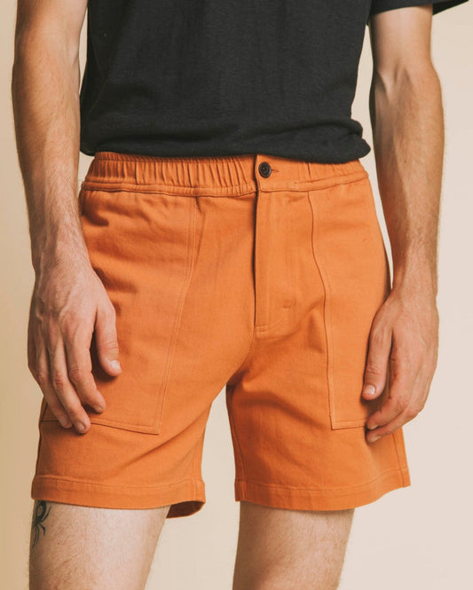 Short cargo terracotta en coton bio - Kivu