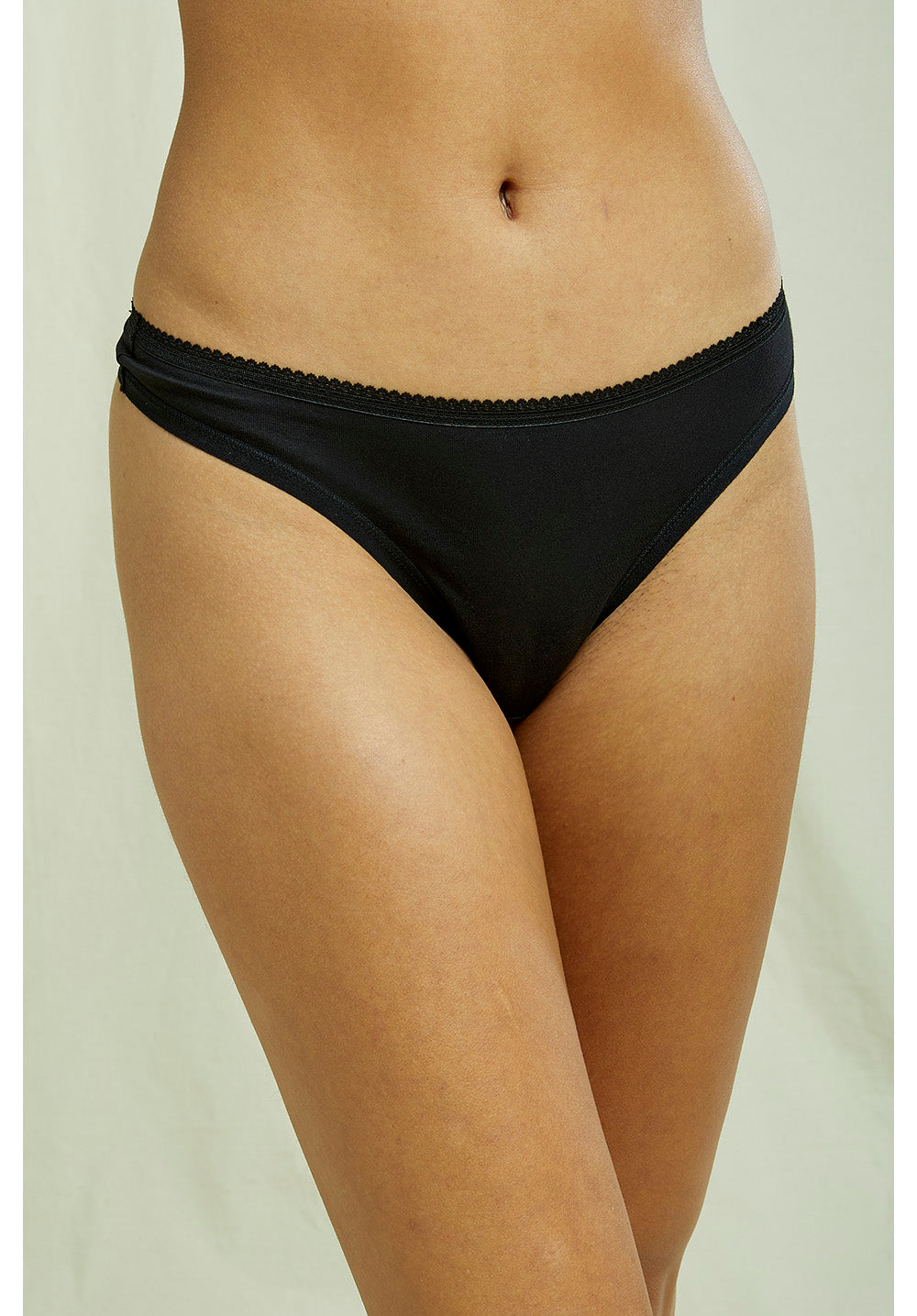 String noir en coton biologique
