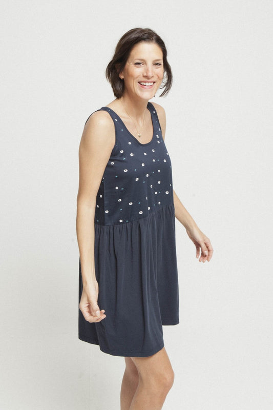 Robe bleue en coton bio