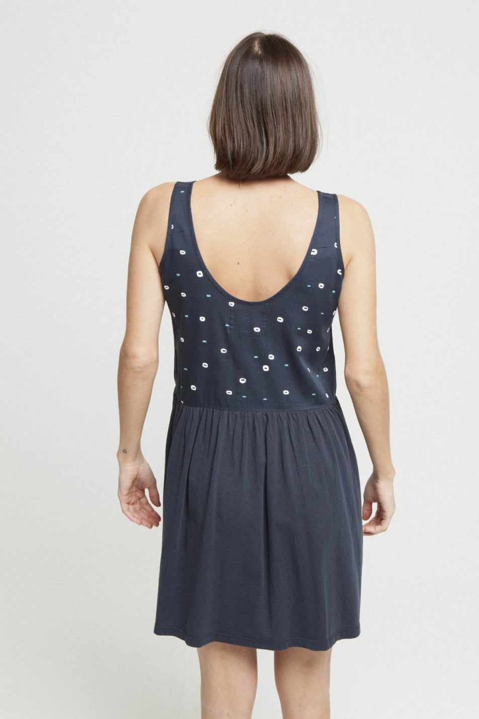 Robe bleue en coton bio
