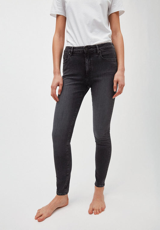 Jean skinny délavé gris en coton bio - Tillaa