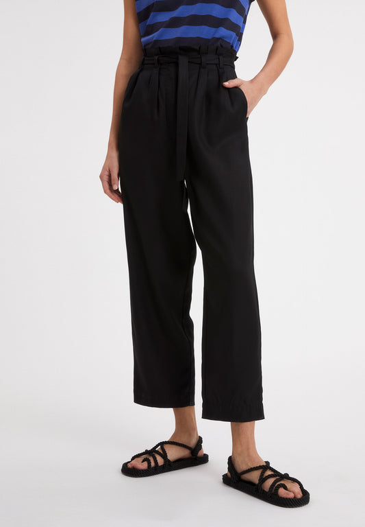 Pantalon noir en tencel - Timeaa