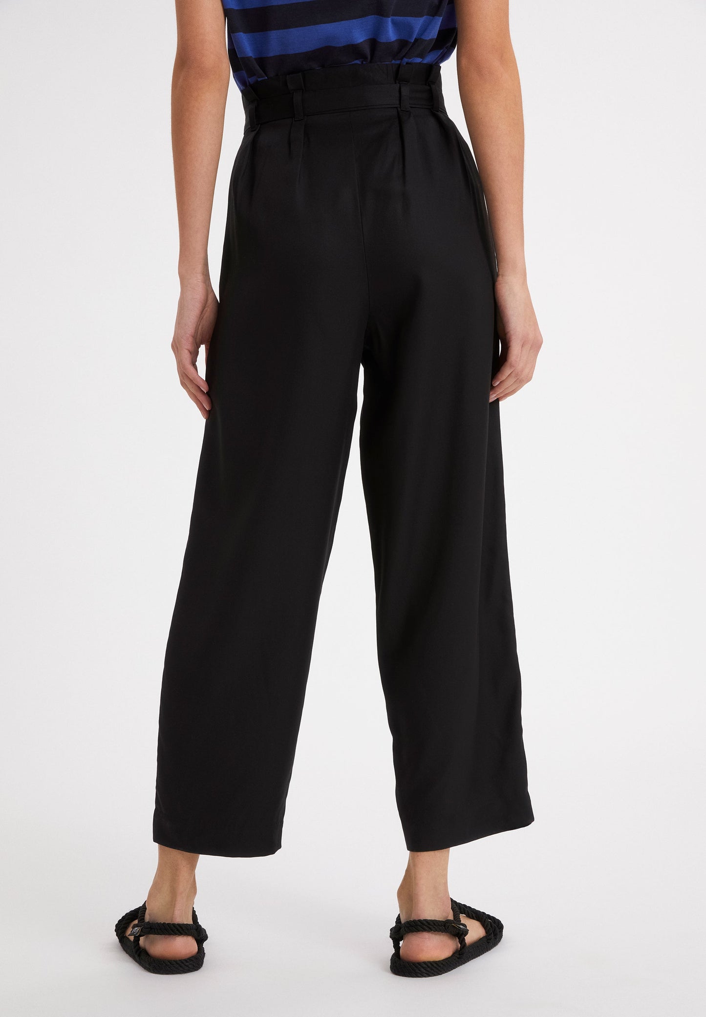 Pantalon noir en tencel - Timeaa