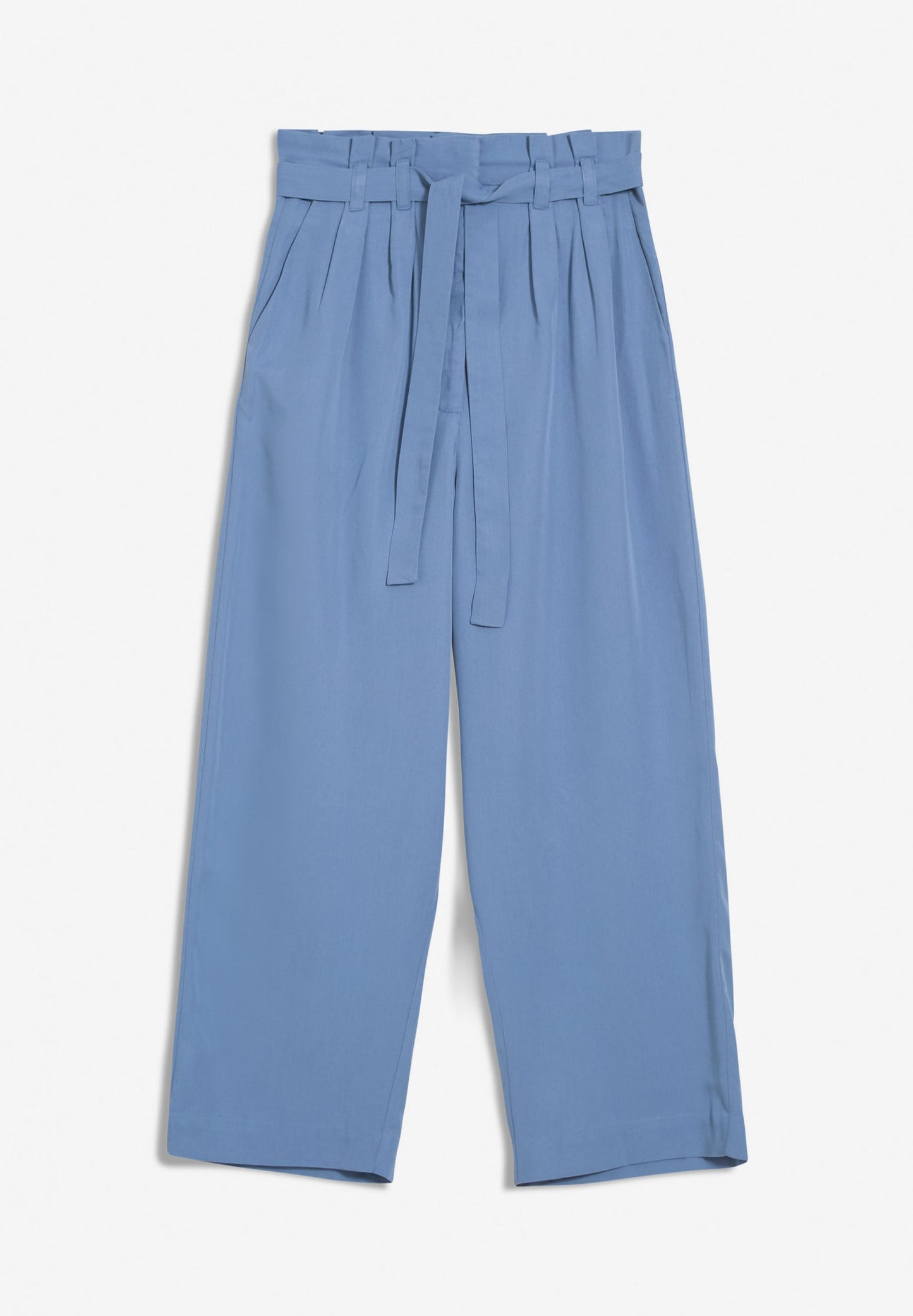 Pantalon bleu ciel en tencel - timeaa sky high