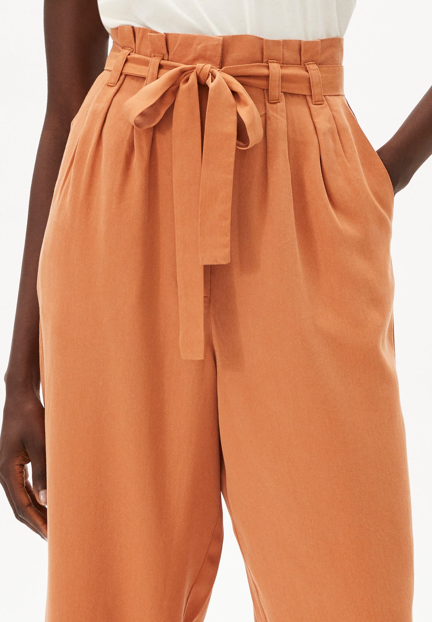 Pantalon orange en tencel - Timeaa