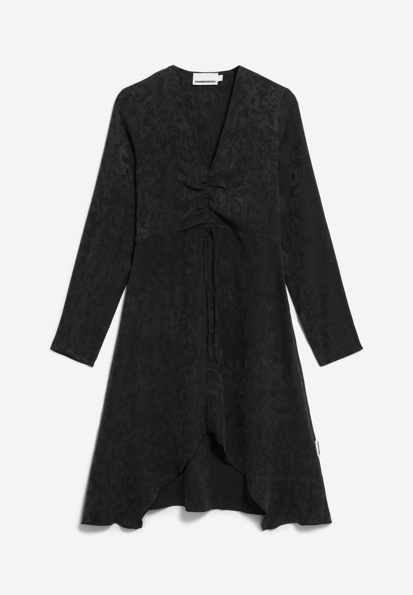 Robe en tencel | noir texturé "tinraa jacq"