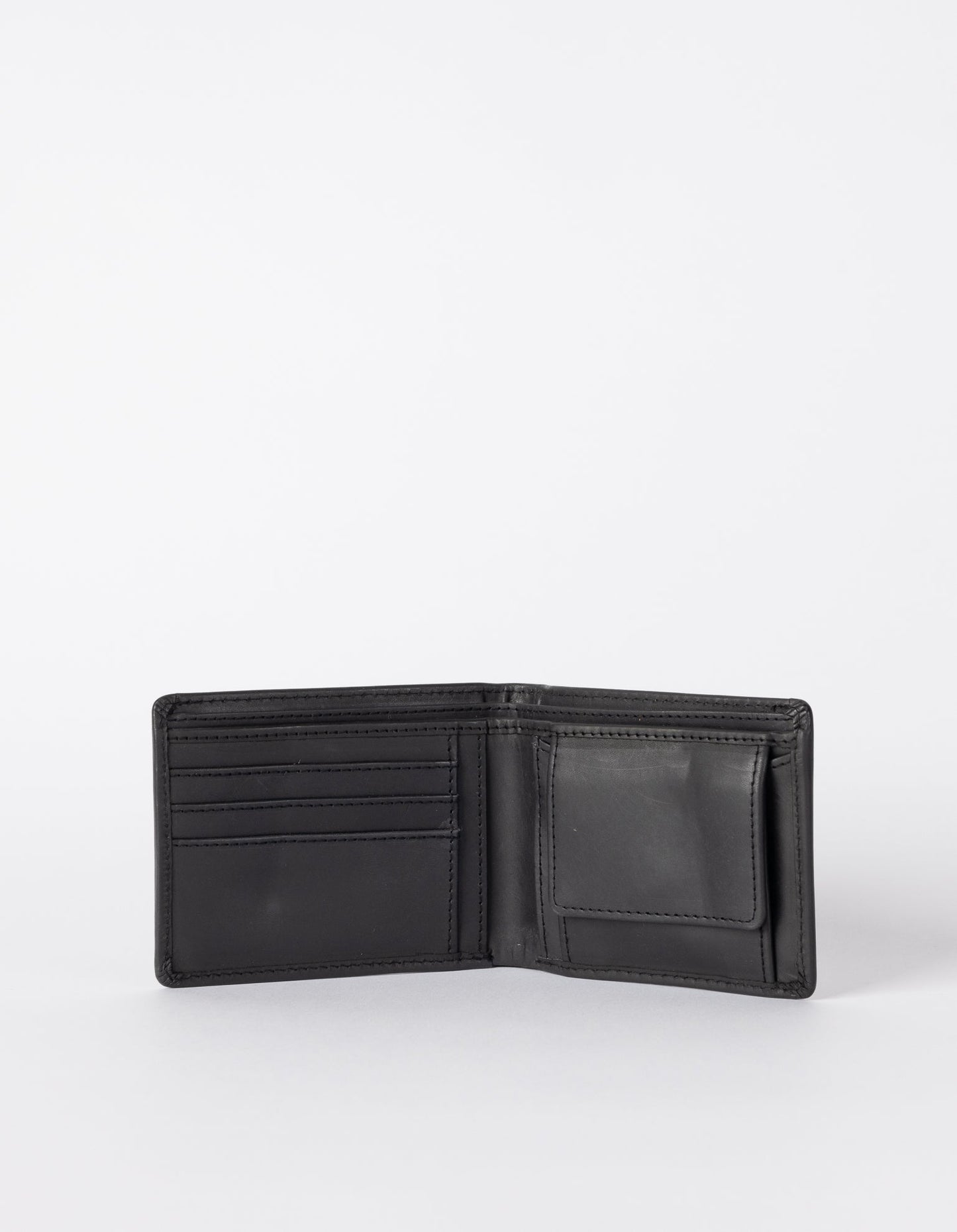Portefeuille en cuir certifié | noir "Tobi's - black hunter leather"