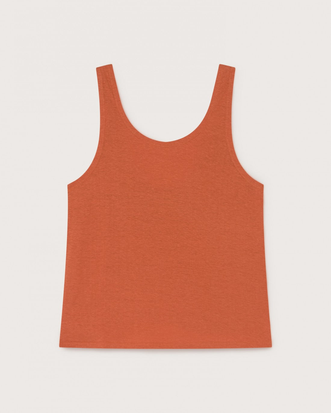 Débardeur terracotta en chanvre et coton bio