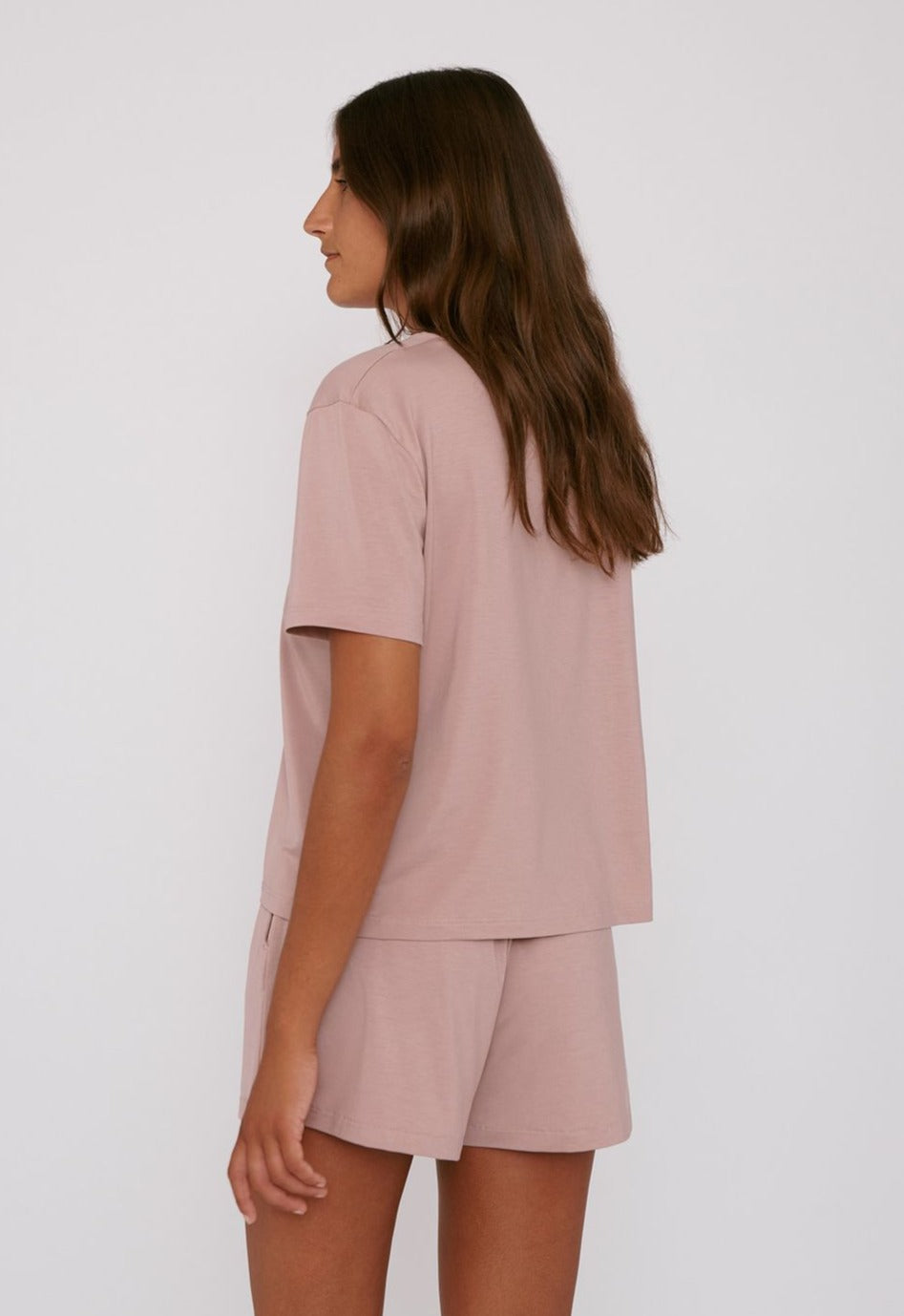 Short léger en tencel | rose "dusty rose"