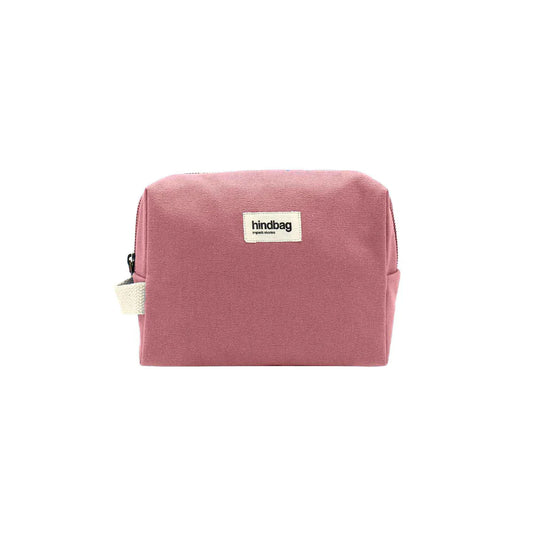 Trousse de toilette en coton bio | Rose "leon rose blush"