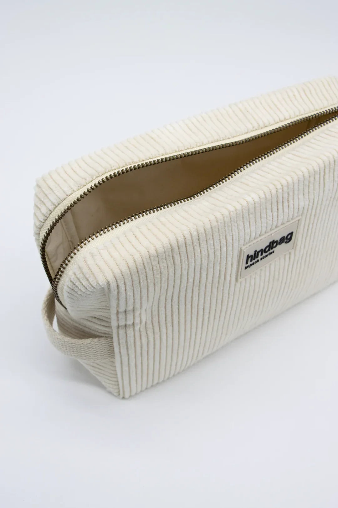 Trousse de toilette en coton bio | écru "leon velours"