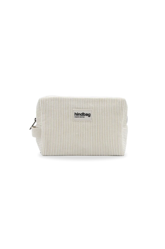 Trousse de toilette en coton bio | écru "leon velours"