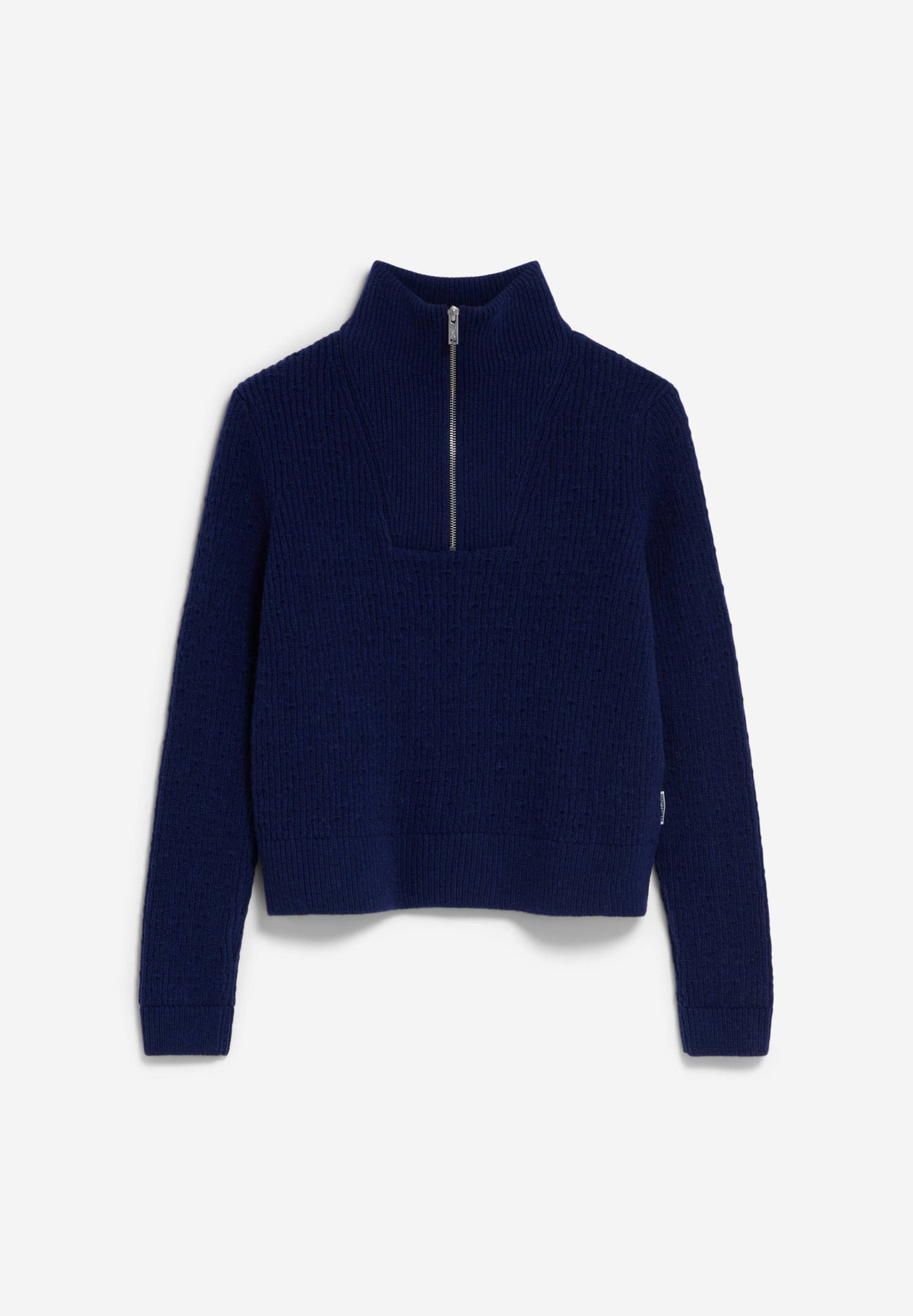 Pull en laine bio et recyclée | bleu "tulipaa - deep sea blue"