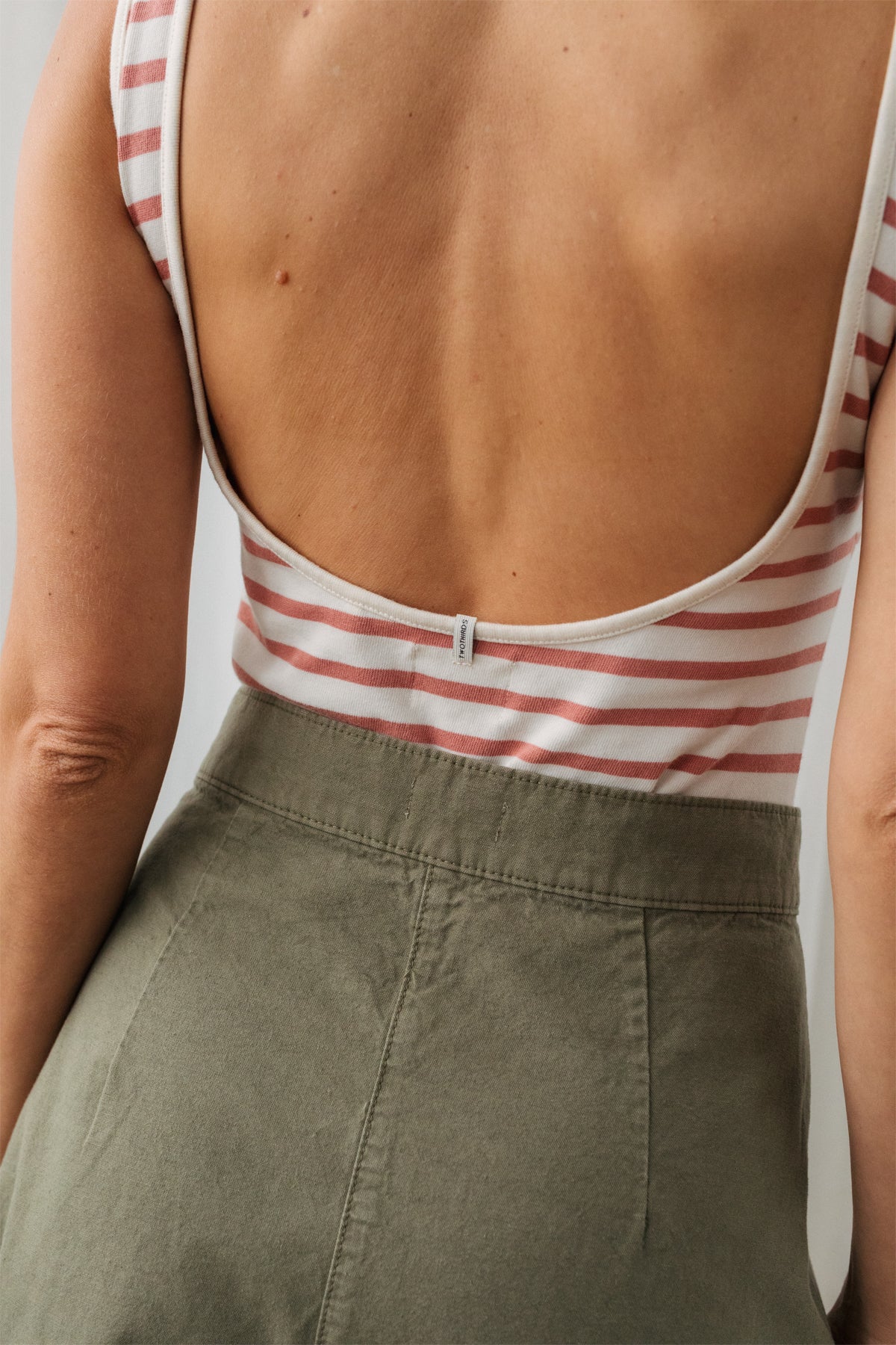 Body en coton bio | rayé "boko - rose stripes"