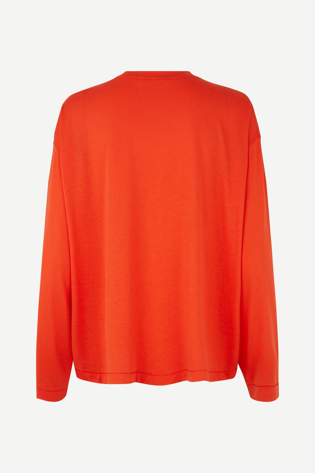 T-shirt manches longues rouge en coton bio et tencel - suz t-shirt ls 14671