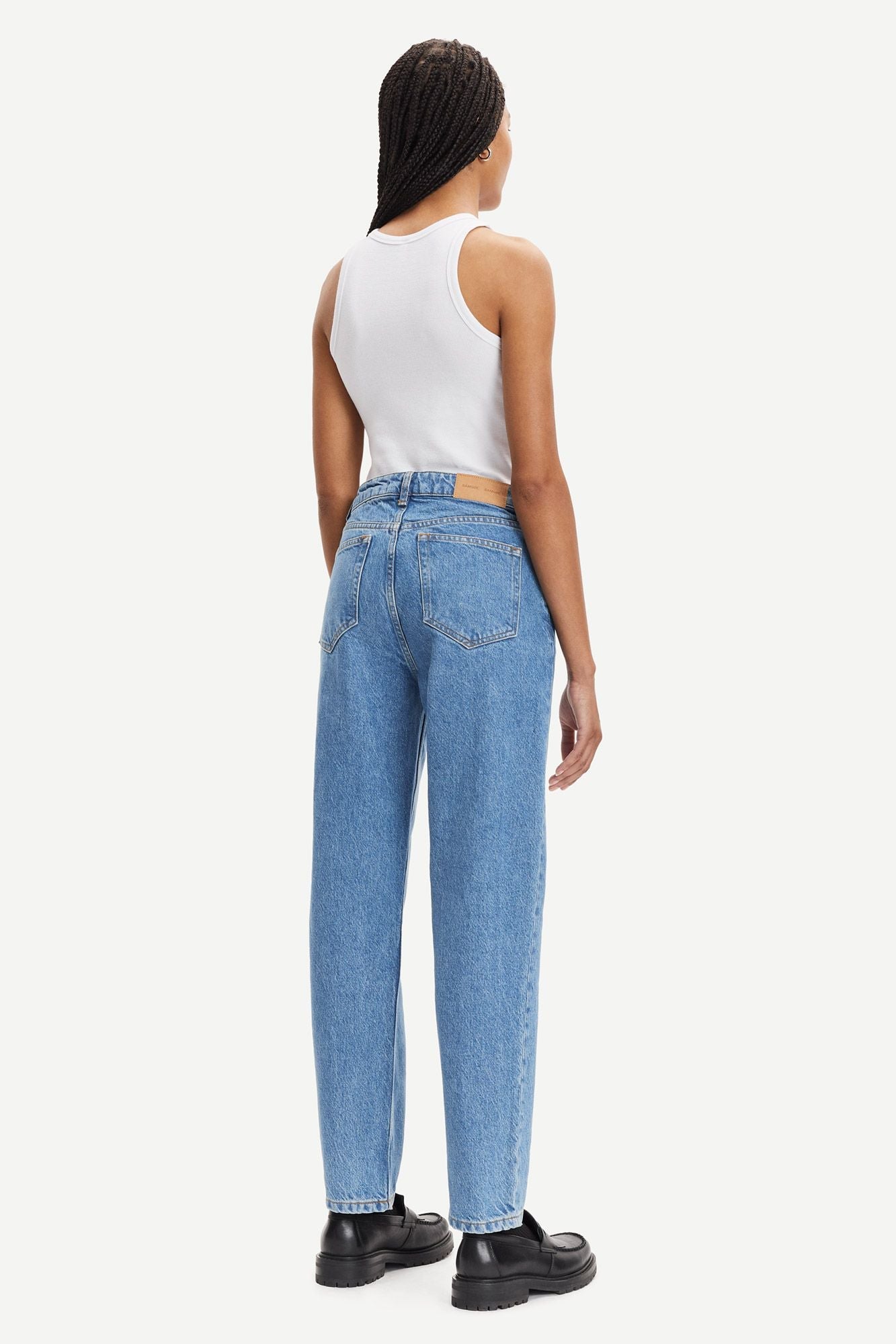 Jean droit en tencel, coton bio et recyclé | bleu clair "marianne jeans mid blue"